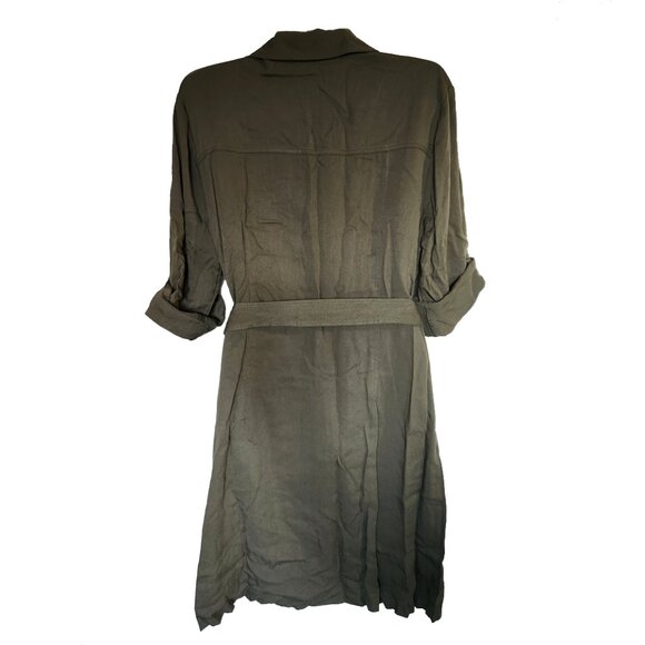 Versatile Green Cargo Style Dress Size 10 - Picture 4 of 7